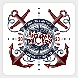 HMS Two-Anchor Nautical 2023 Edition Sticker